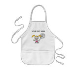 Tennis Gifts & Cards with cute cartoon girl aprons