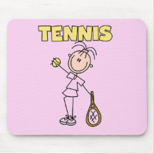 TENNIS Girl Tshirts and Gifts Mouse Pads
