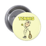 TENNIS Girl Tshirts and Gifts Pinback Buttons