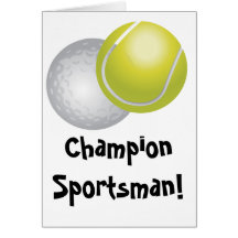 Tennis/Golf Fathers Day Card