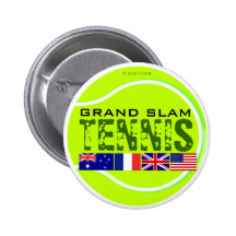 Tennis Grand Slam Button