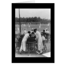 Tennis in Shanghai, China 1918 Greeting Card