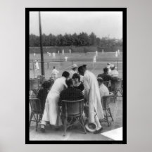Tennis in Shanghai, China 1918 Print