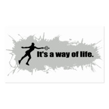 Tennis is a Way of Life (Female) Business Cards