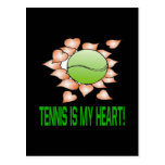 Tennis Is My Heart Post Card