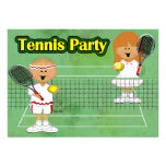 Tennis Party Custom Invite