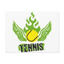 Tennis Postkarte
