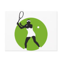 tennis postkarte