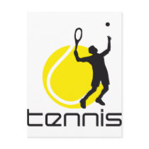 Tennis Postkarte