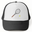Tennis Racket And Ball hats