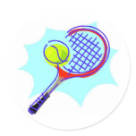 Tennis Racket & Ball Sticker