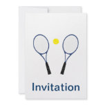 Tennis Rackets and Ball Invitation