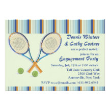 Tennis Racquets Invitation