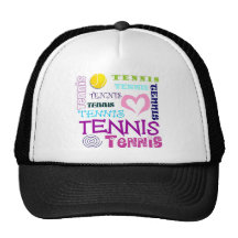 Tennis Repeating Mesh Hats