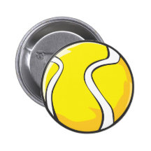 Tennis Shirts - Cool Tennis Ball Shirts Pinback Buttons