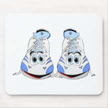 Tennis Shoes Cartoon Mouse Pad