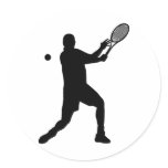 tennis silhouettes stickers