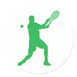 tennis silhouettes stickers