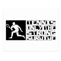 Tennis Survive Post Card