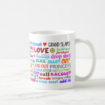 Tennis Terms Mug