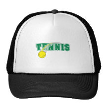 tennis text graphic hats