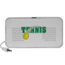 tennis text graphic portable speakers