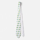 tennis text graphic neck ties