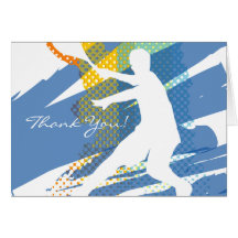 Tennis Thank You Card with nice design
