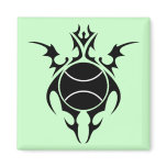 tennis. tribal. magnets