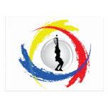 Tennis Tricolor Emblem (Female) Post Cards