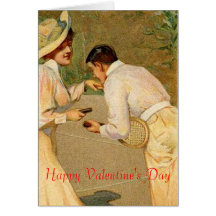 tennis valentine greeting cards
