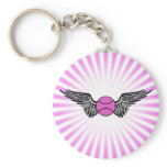 tennis. winged. keychains