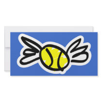 tennis-wings customised photo card