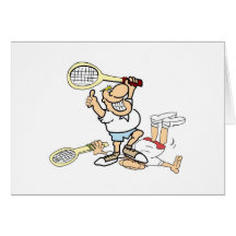 Tennis Winner Greeting Cards