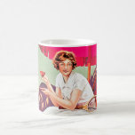Tennis Woman from Phoscao Ad Coffee Mugs