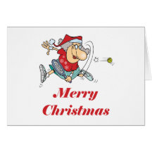 TennisChick Mrs. Claus Greeting Cards