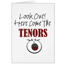 Tenor Greeting Cards