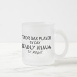 Tenor Sax Deadly Ninja by Night Coffee Mug