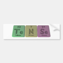 Tense-Te-N-Se-Tellurium-Nitrogen-Selenium.png Bumper Stickers