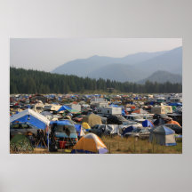 Tent City at Shambhala Poster
