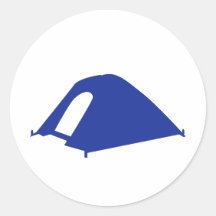 Tent Round Stickers