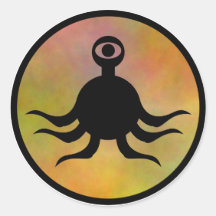 Tentacle Monster Hazard Sticker