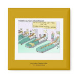 Tequila Worm Rehab Funny Cartoon Novelty Magnet