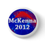 Terence McKenna 2012 Campaign Pinback Buttons