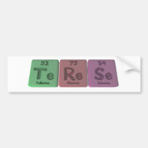 Terese as Tellurium Rhenium Selenium Bumper Sticker