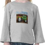 Teriffic Green Tractor in the Fields t-shirts