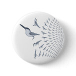 Tern Pattern Pin Button Badge