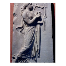 Terpsichore, the muse of dancing and song postcard