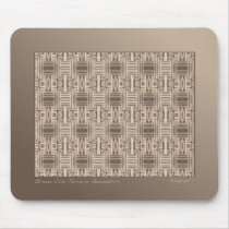 Terrace Brown Geometric Mousepad