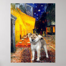 Terrace Cafe - Shiba Inu Posters